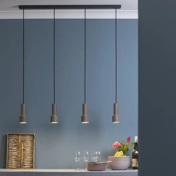 Brilliant - Luster na lanku CADIZ 4xGU10/10W/230V bronzová