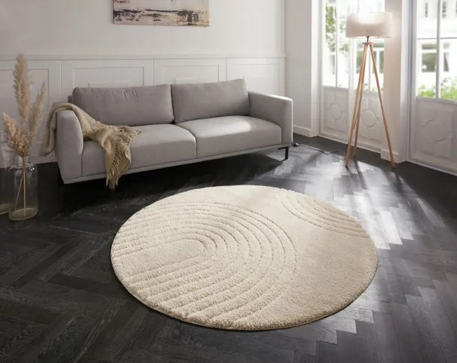 Koberec Hanse Home Norwalk Fergus krémový kruh