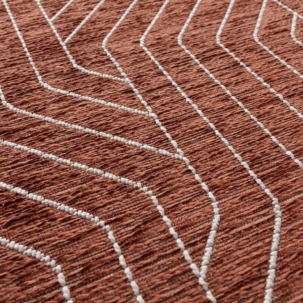 Koberec Velvet beige/rust 120x170cm