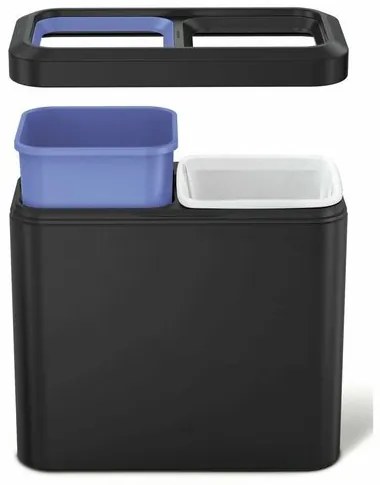 Simplehuman Otvorený kôš RECYCLER Slim 20 l, čierna