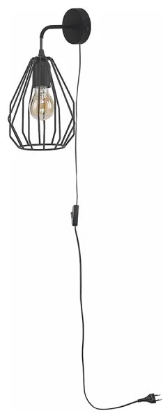 Nástenné svietidlo BRYLANT BLACK 1xE27/60W/230V