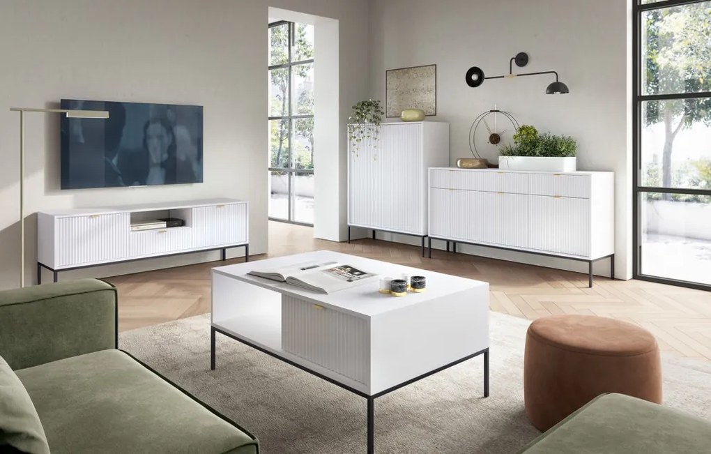 TV skrinka Nova, biela