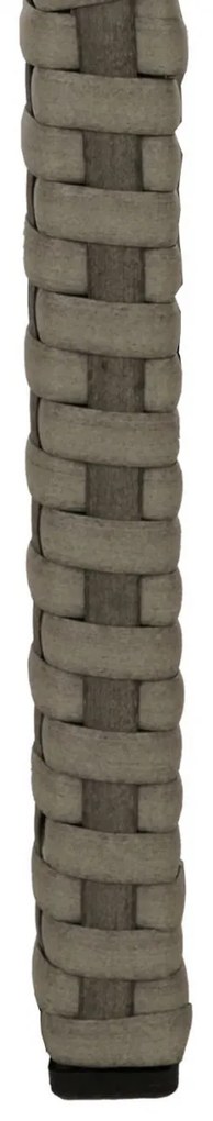 Záhradná súprava 2 kresiel, pohovky a stolíka HWC-N98 - sivá, vankúše svetlosivá