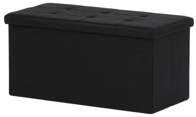 Autronic BONTEC Taburet s úložným priestorom, čierna, látka, TAB-462 BK2 Farba: Čierna