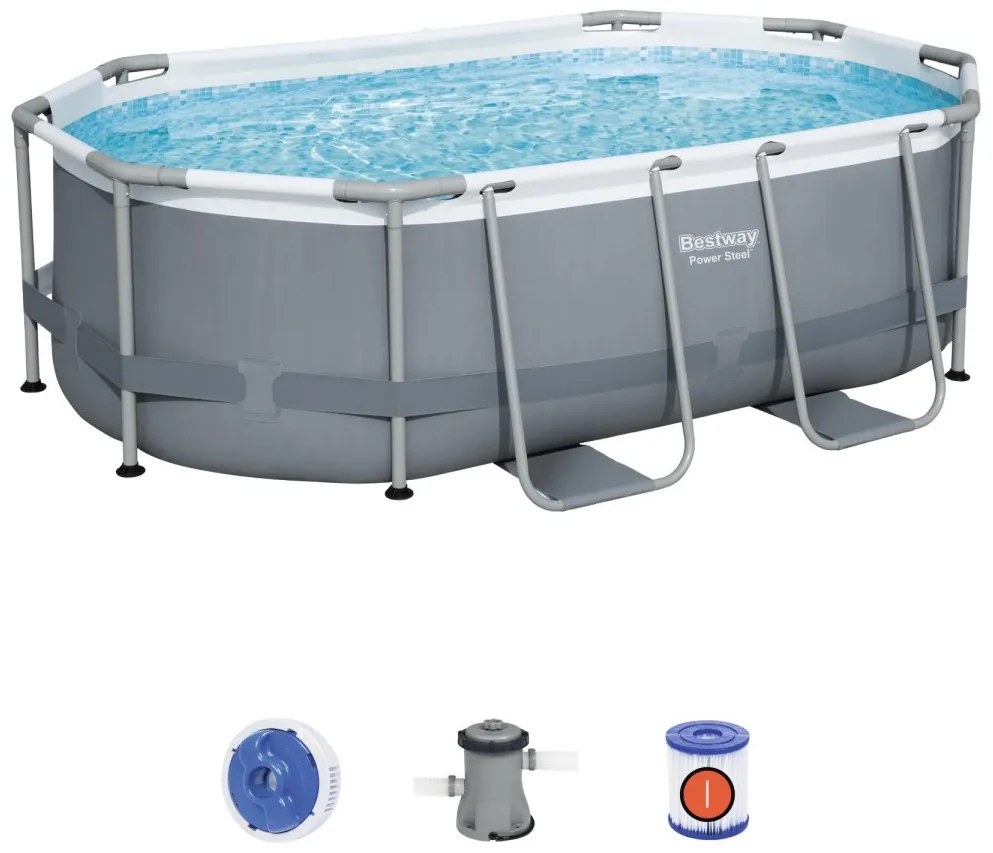 BESTWAY Bazén 10 FT 305 x 200 x 84 cm Power Steel BESTWEY -5614A