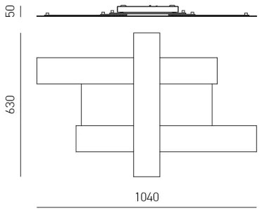 Gea Luce DOHA P G N - LED Stropné svietidlo DOHA LED/50W/230V 104 cm čierna