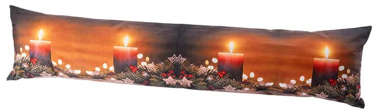 Vankúš proti prievanu ADVENTNÉ SVIEČKY 18 x 85 cm