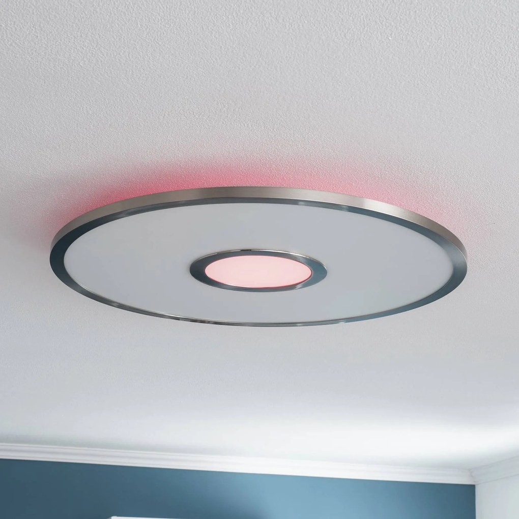 Lucande Linema stropné LED svietidlo, RGB, hranaté