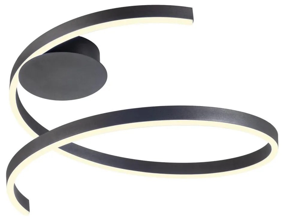 Redo 01-4012 - stmievateľné LED stropné svietidlo SCROLL LED/38W/230V čierne