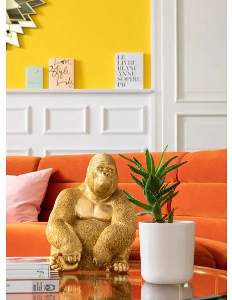 Figurine Gorilla dekorácia zlatá