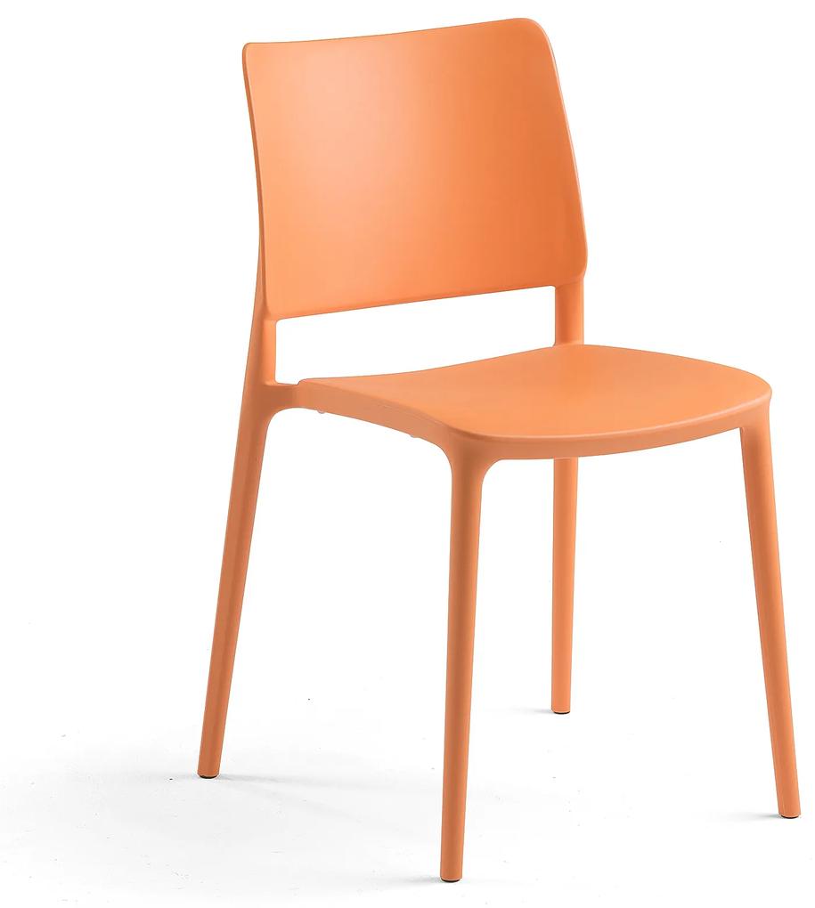 Plastová stolička RIO, oranžová