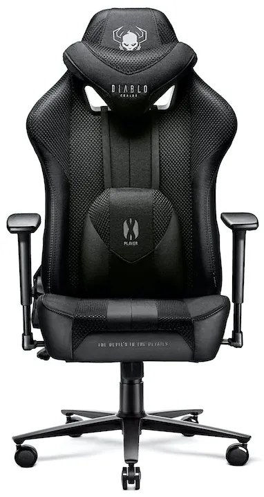 Látkové herné kreslo Diablo X-Player 2.0 Normal Size: čierne Diablochairs