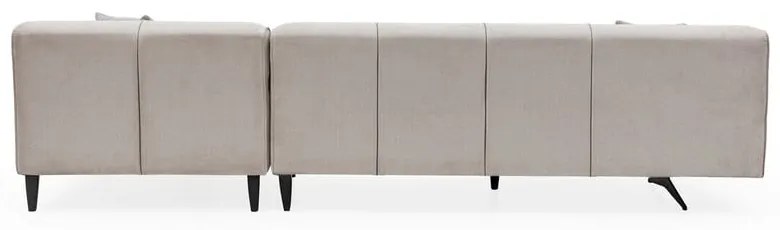 Svetlobéžová rohová pohovka Artie Jivago, pravý roh