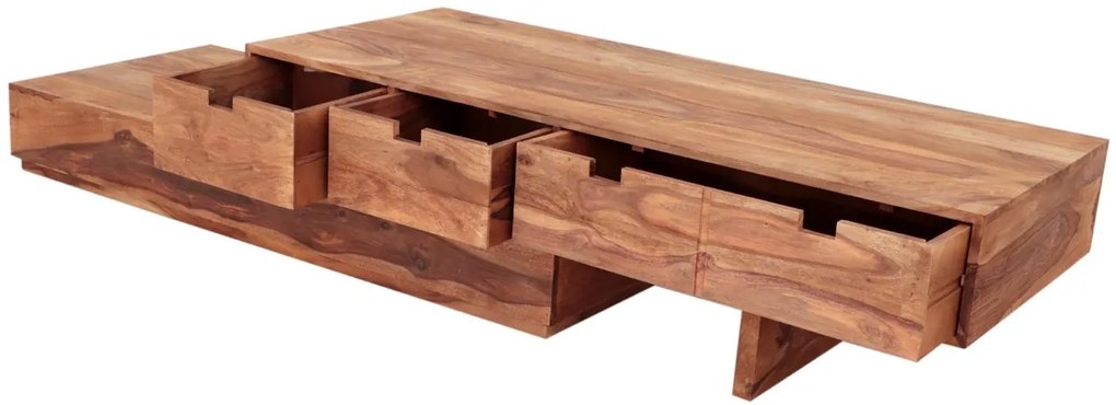 furniture-nabytek.cz - Masivní tv stolek z dřeva palisandr 260x40x60
