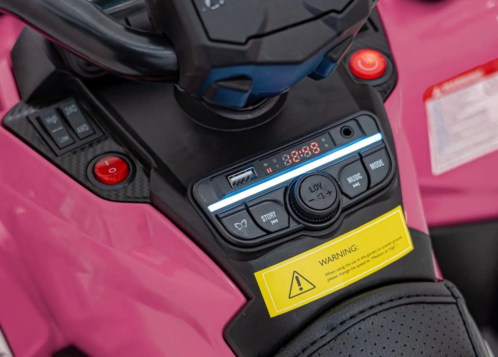 Ramiz Štvorkolka Can Am Outlander ATV ružová