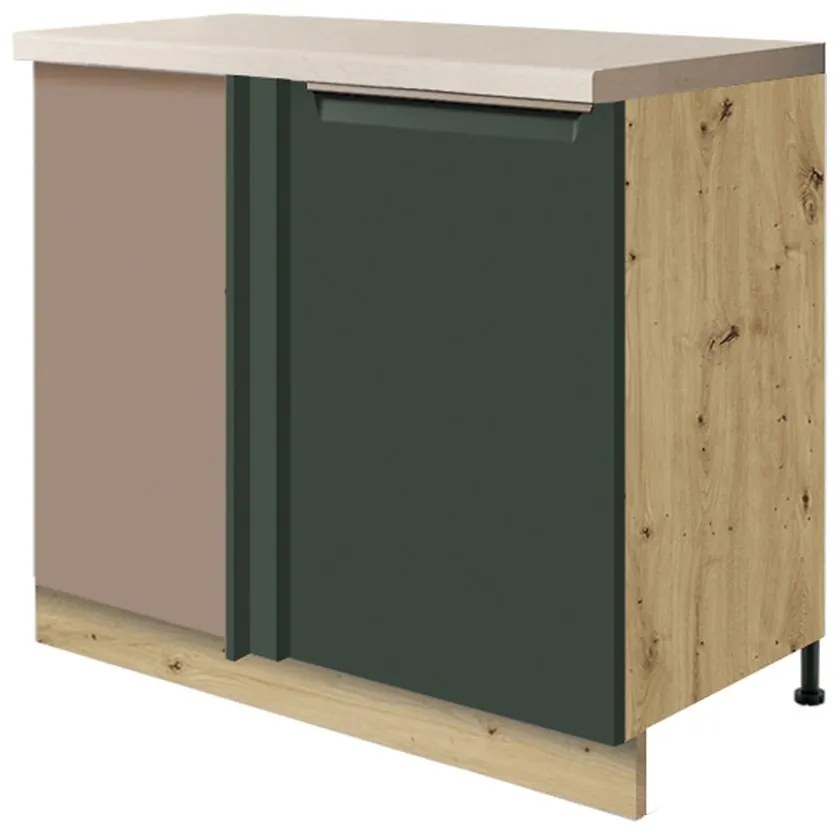 Skrinka do kuchyne Glamour 25d P Green Polička