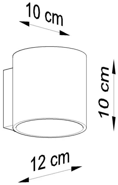 Sollux SL.0566 - Nástenné svietidlo ORBIS 1 1xG9/40W/230V antracit