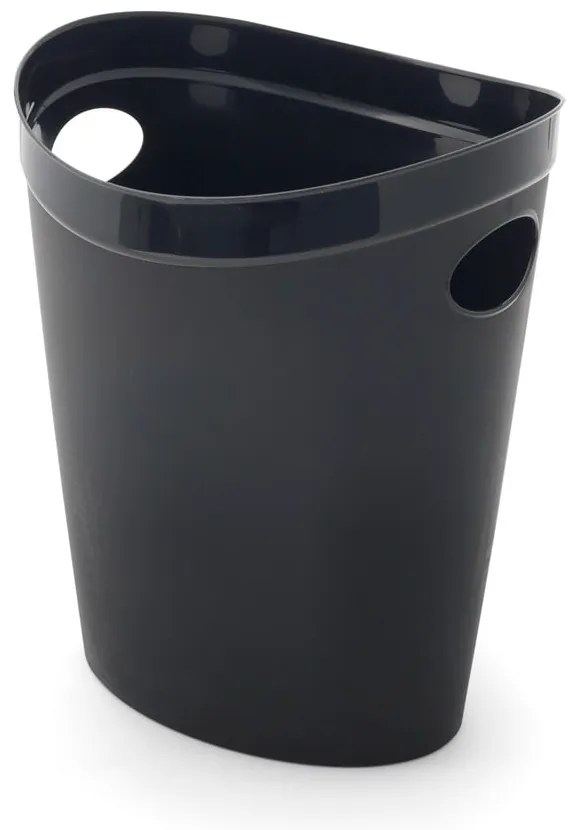 Čierny odpadkový kôš na papier Addis Flexi, 27 x 26 x 34 cm