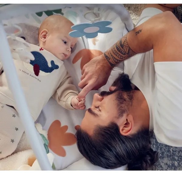 KINDERKRAFT - Detská hracia deka COZYPLAY sivá