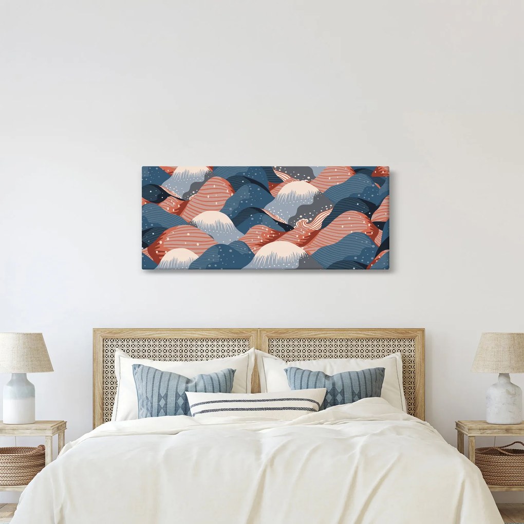 Obraz - Japonské vlny (120x50 cm)