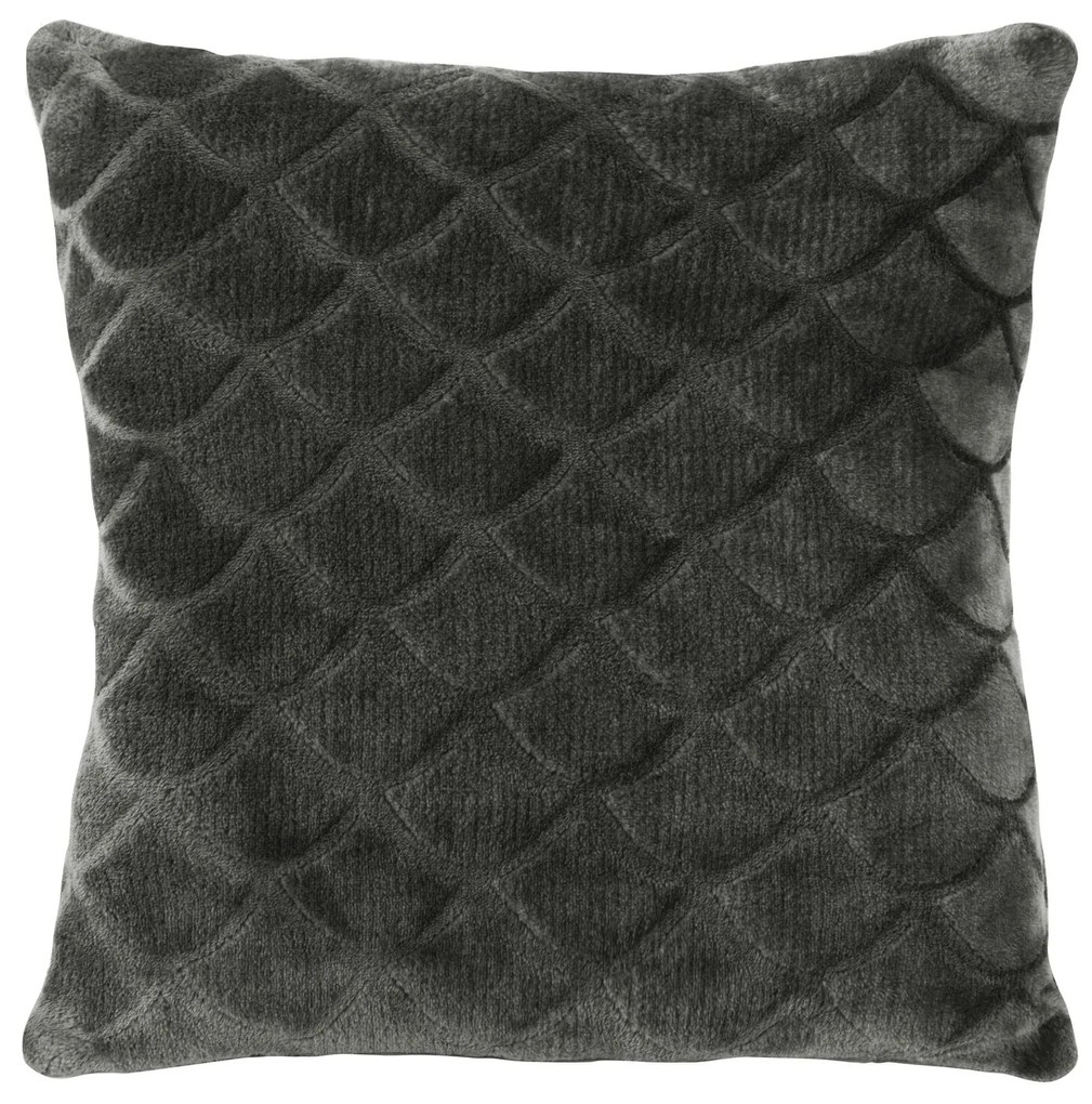 DEKORAČNÁ OBLIEČKA NA VANKÚŠ MERY 40X40 CM TMAVOSIVÁ