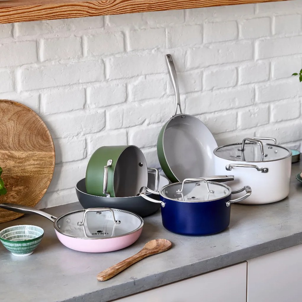 Elmich Nepriľnavý keramický hrniec Vital Ø 18 cm (2.5L) - ružová