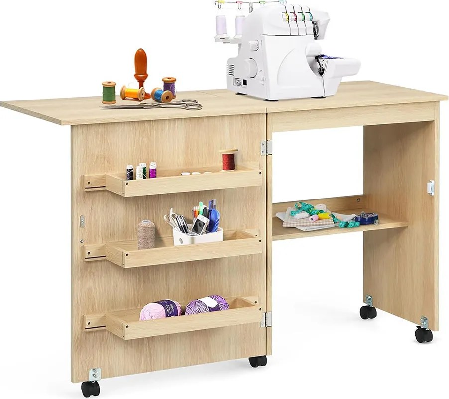 Stôl na šitie prírodný