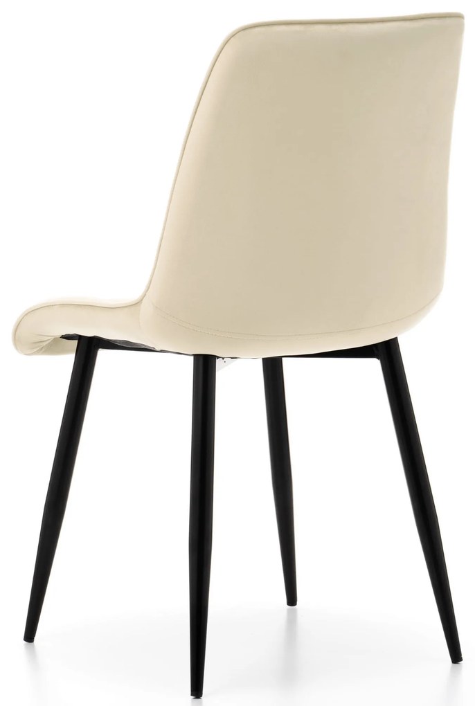 JAKS Jedálenská stolička chic velvet krémová