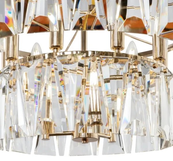 Maytoni MOD043PL-12G - Luster na reťazi PUNTES 12xE14/40W/230V zlatá