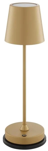 Brilliant - LED nabíjateľná stmievateľná dotyková stolná lampa ELORA LED/2,5W/5V 2700K IP44 zlatá