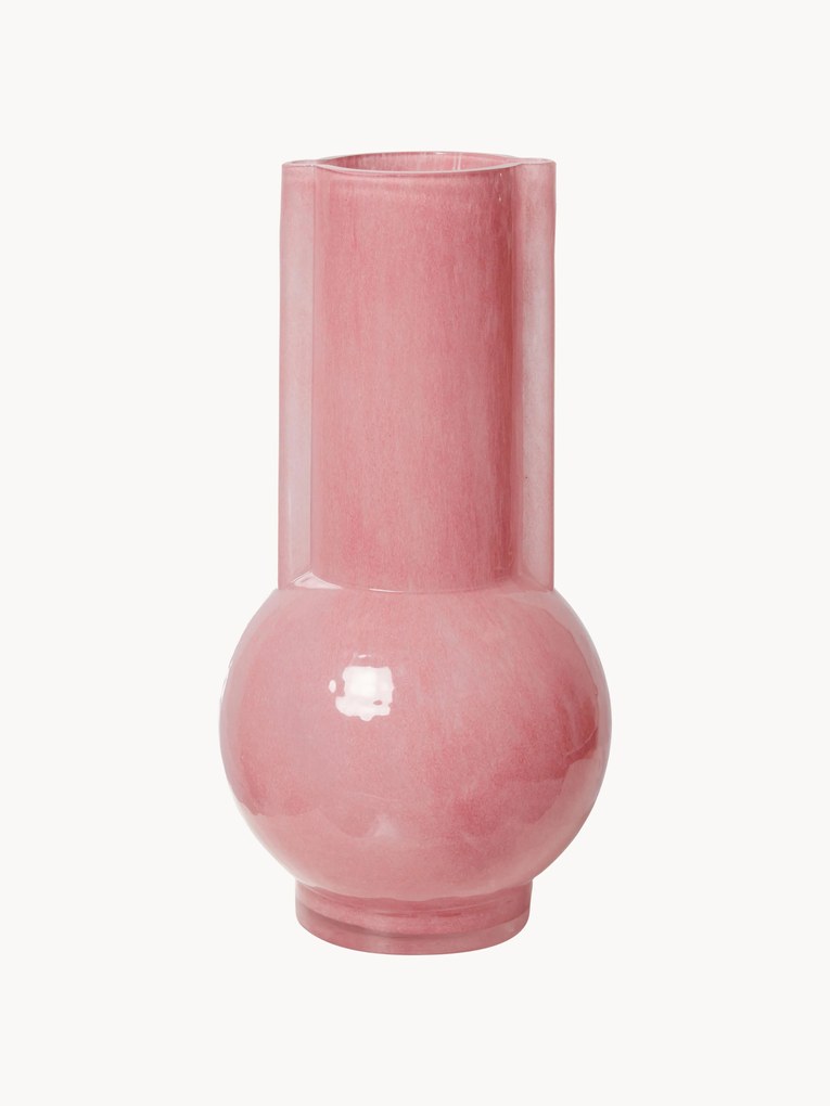 Sklenená dizajnová váza Flamingo, V 25 cm