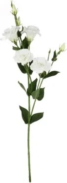Umelý kvet Eustoma 80 cm, biela%