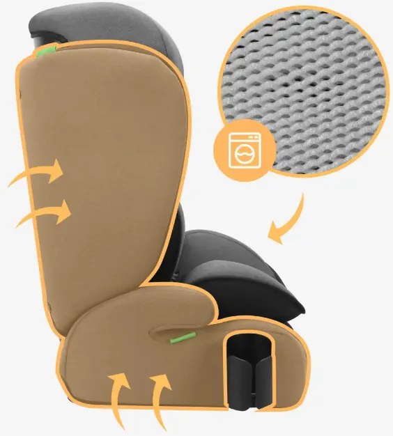 Autosedačka Zooma 25 i‑Size čierna / sivá