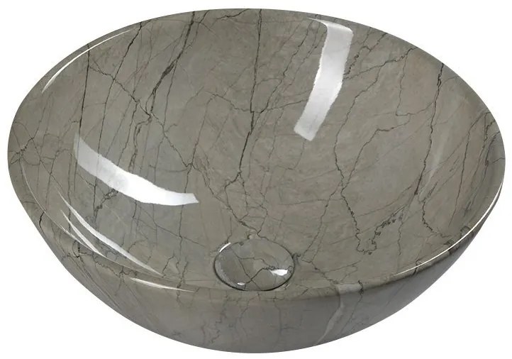 Sapho Sapho, DALMA keramické umývadlo 42x16,5x42 cm, grigio, MM113
