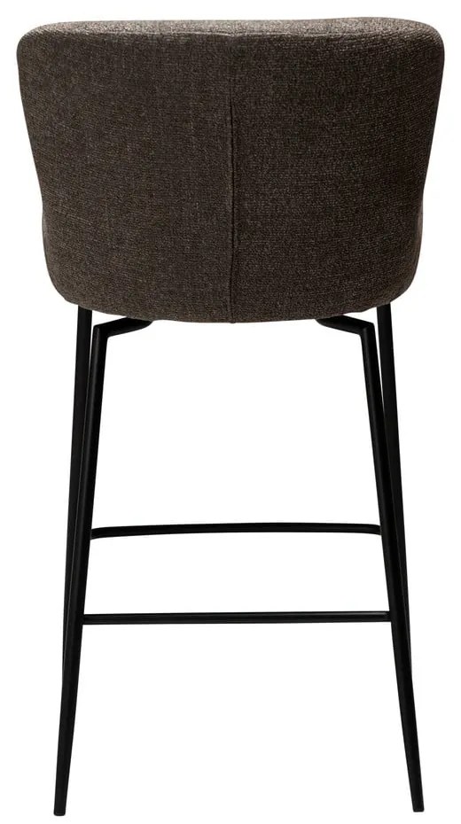 Hnedá čalúnená barová stolička (výška sedadla 67,5 cm) Glam – DAN-FORM Denmark