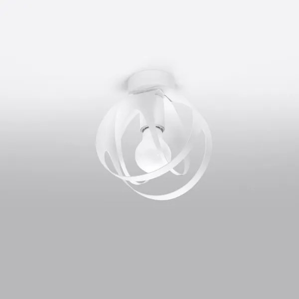 Sollux SL.1082 - Prisadený luster TULOS 1xE27/60W/230V biela