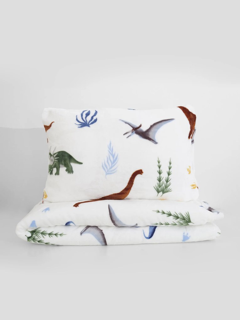 Obliečky mikroplyš do postieľky Exclusive – Dinosaury 100 × 135 cm, 40 x 60 cm