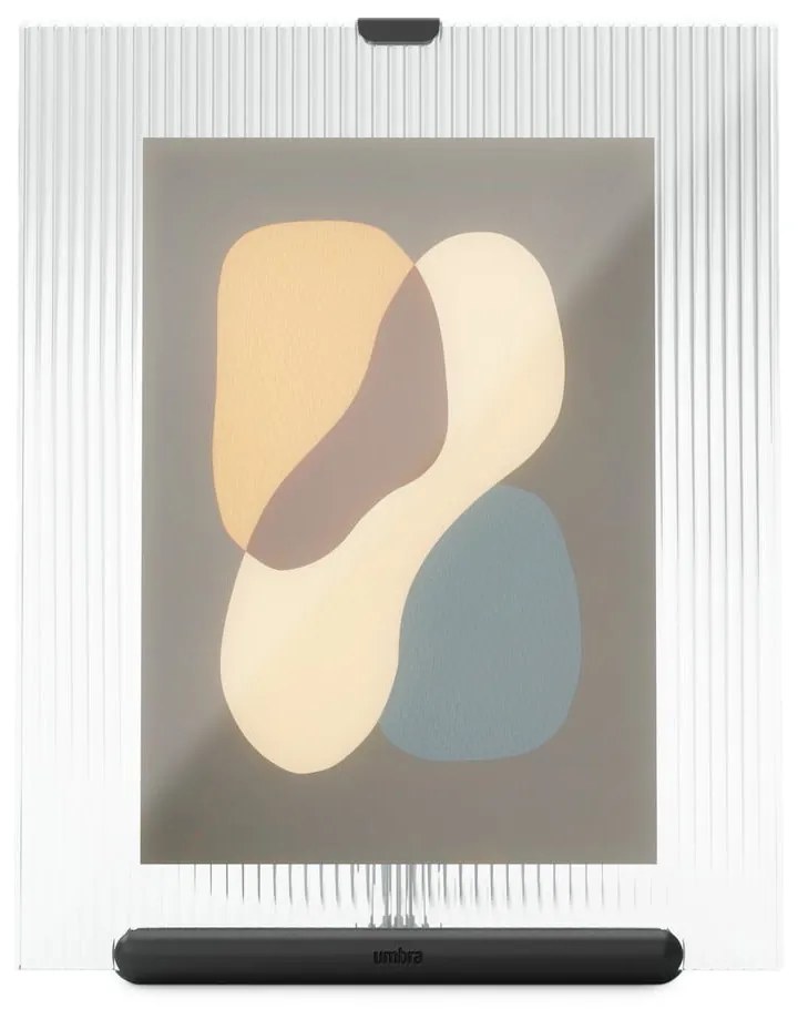 Čierny sklenený stojací rámček 19x23 cm Flute – Umbra