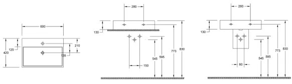 Isvea - Umývadlo na dosku PURITY 60x42 cm keramika/biela