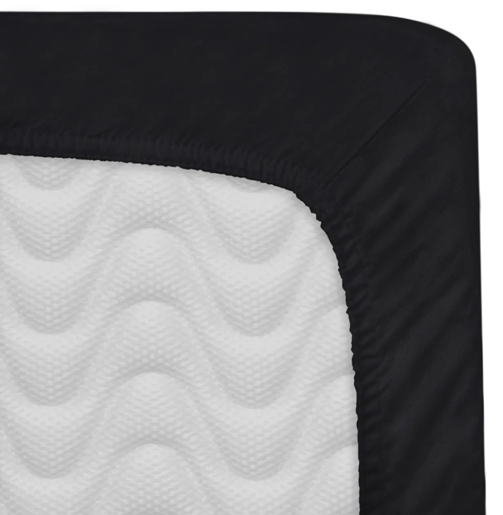 SATÉNOVÉ PRESTIERADLO 04000966 160X200 CM ČIERNE