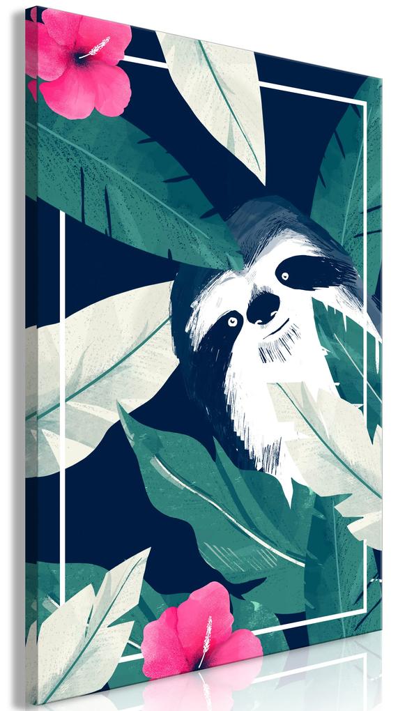 Artgeist Obraz - Sloth in the Tropics (1 Part) Vertical Veľkosť: 40x60, Verzia: Premium Print