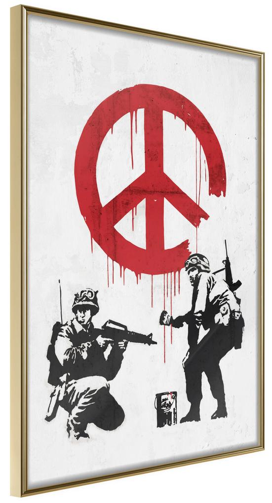 Artgeist Plagát - War and Peace [Poster] Veľkosť: 40x60, Verzia: Čierny rám s passe-partout