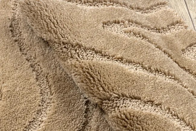 Sada kúpeľňových koberčekov SUPREME WAVES vlny, béžová