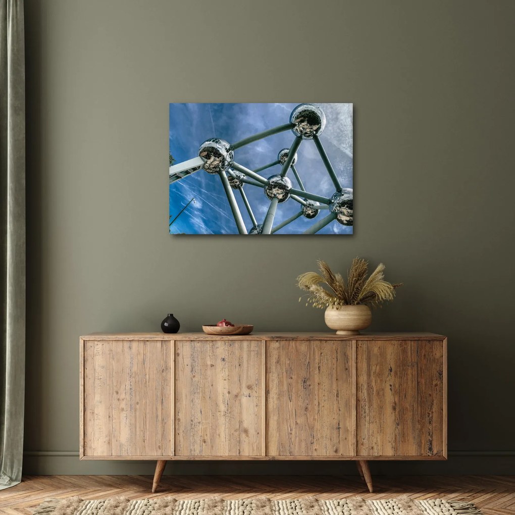 Obraz - atómium v Bruseli (70x50 cm)