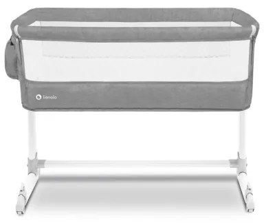 Lionelo - Cestovná postieľka THEO Concrete