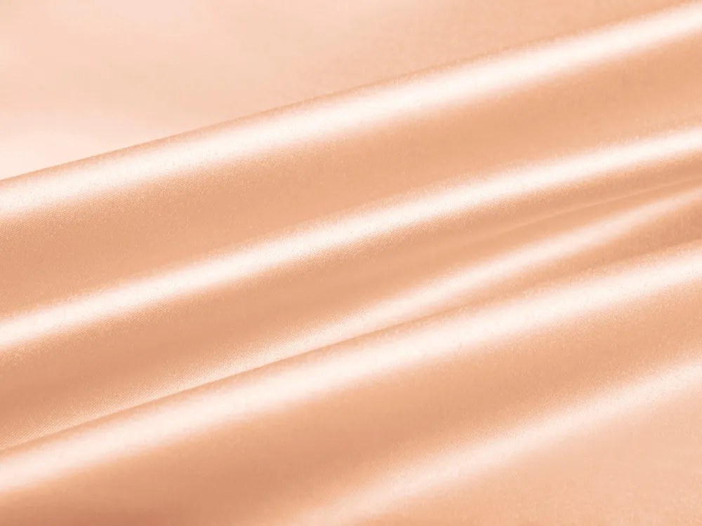 Biante Saténový behúň na stôl polyesterový Satén LUX-060 Svetlo broskyňový 45x160 cm