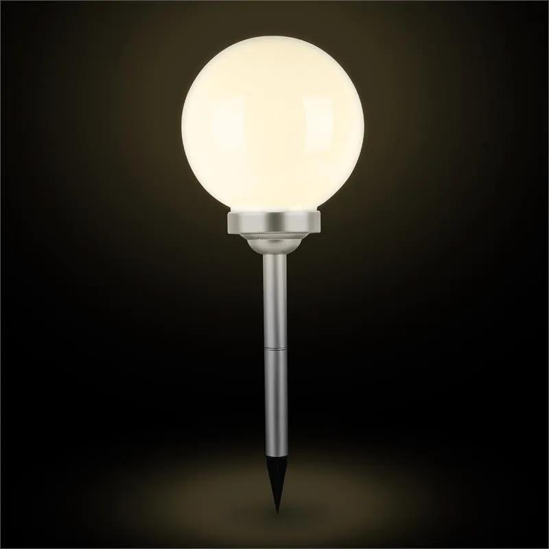 LED-Flower 24, 2x záhradné svietidlo, solárna lampa, Ø 24 cm, 4 LED diódy, IP44, teplá biela