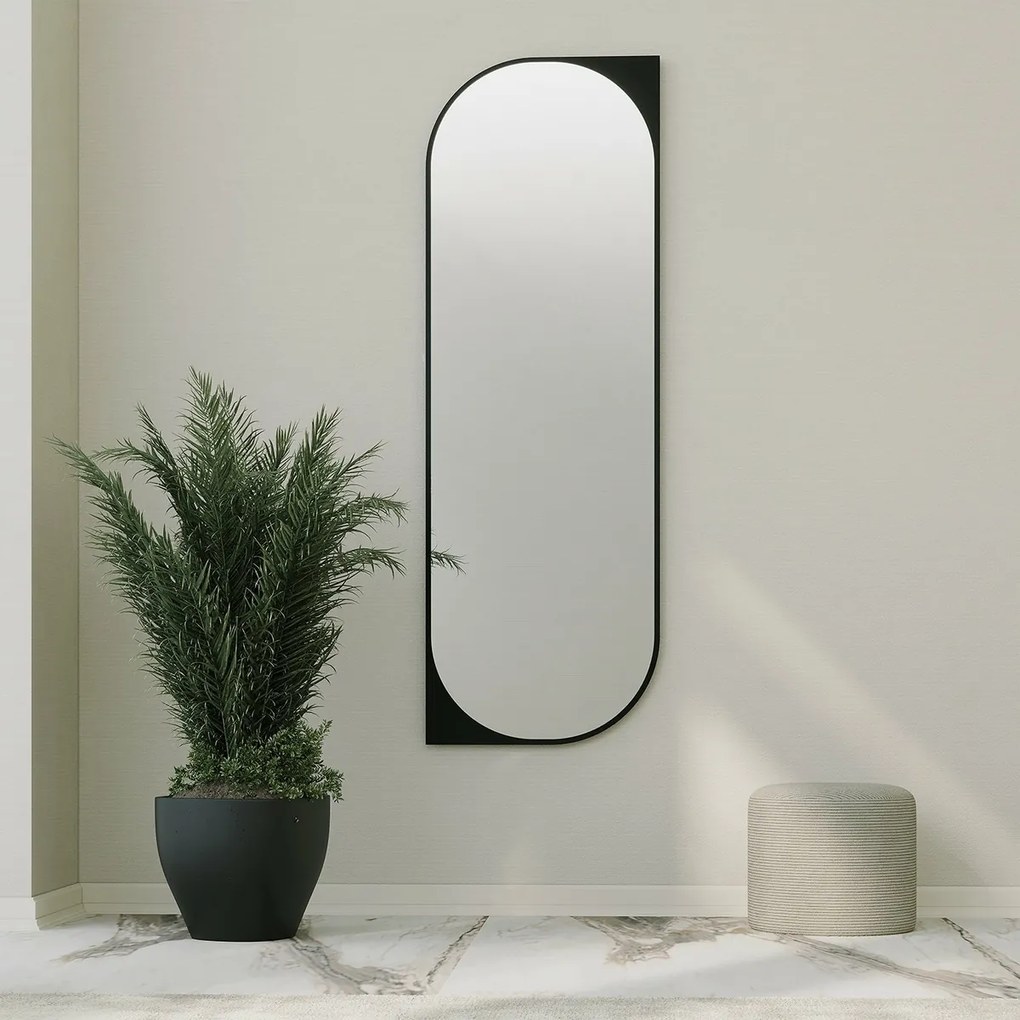 Zrkadlo Livi Black 52 x 152 cm