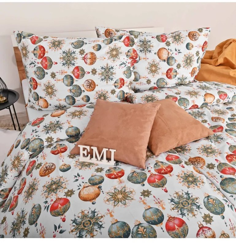 Vianočné bavlnené obliečky Magic EMI, Štandardný set jednolôžko obsahuje 1x 140x200 + 1x 70x90