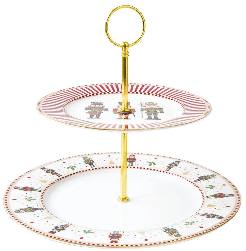 Etažérka s vianočným motívom Luskáčik